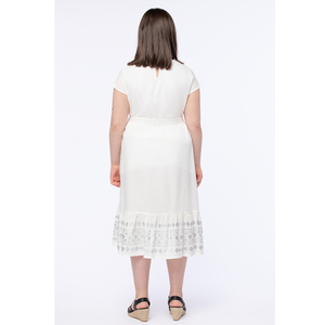 Vente en gros de robe d'été pour filles avec manches courtes, style décontracté, robe d'été imprimée au genou, fabricant OEM/ODM - Product Image 3