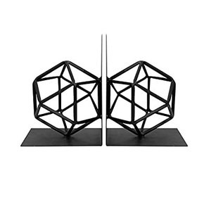 Serre-livres vintage en marbre noir fait à la main avec deux pièces de table et de bureau décoratif en métal serre-livres accessoires de livre - Product Image 5