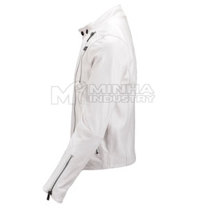 Blouson en cuir pour homme, collection hiver 2025, directement de l'usine, style urbain, logo avant personnalisable, écologique et respirant - Product Image 2