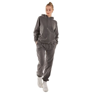 Vente en gros de vêtements de ville surdimensionnés délavés à l'acide Survêtements pour femmes Survêtements grande taille pour femmes Survêtement court - Product Image 1