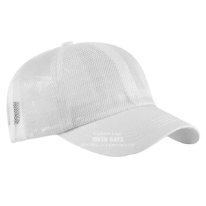 Venta al por mayor gorra de malla completa gorras de camionero transpirable personalizado bordado/Parche de goma Logo ala curva Unisex Vietnam Headwear Factory - Product Image 5