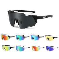 Lunettes de cyclisme PC avec pince nasale réglable, protection UV400, lunettes de vélo coupe-vent, accessoire de sport pour le cyclisme