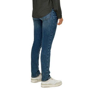 Pantalones vaqueros informales de color sólido de cintura alta para mujer personalizados al por mayor/Pantalones vaqueros informales de mejor diseño para mujer de todas las tallas - Product Image 3