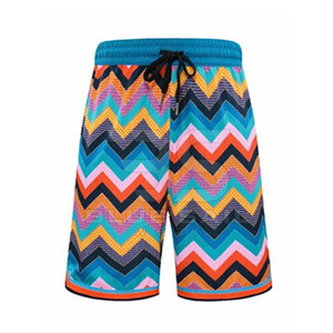 Short de basket-ball tendance pour homme en polyester avec logo personnalisé imprimé par sublimation Short de course en maille élastique à séchage rapide - Product Image 1