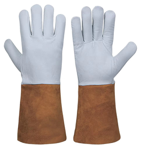 Venta al por mayor de cuero de vaca guantes de soldadura Tig/guantes de soldadura Tig de cuero/guantes en cuero de vaca guantes de trabajo duro tendencia - Product Image 1