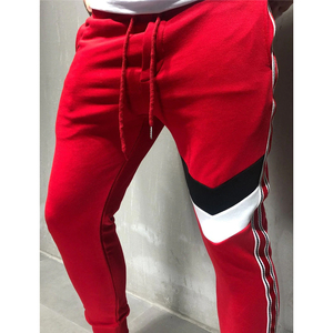 Wholesale Custom 100% Cotton Gym Track Pants for Men High <b>Waist</b> Jogger <b>Trousers</b> with Casual Style Sweatpants with Brand Logo - Product Image 4