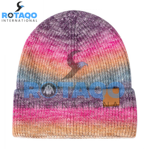 Bonnets d'hiver en tricot pour femme, bonnets tendance pour homme et femme, bonnets unisexes décontractés - Product Image 1