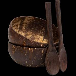 Bols de noix de coco fabriqués à la main avec motif artistique fabriqués au Vietnam en gros - Product Image 4