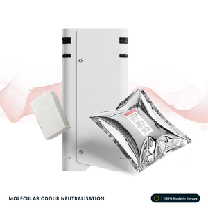 Neutraliseur d'odeurs polymère Formule Rouge : Cuisine, poubelle, aliments frits et odeurs organiques - Comprimé solide 40g - Prêt à l'emploi - Product Image 1