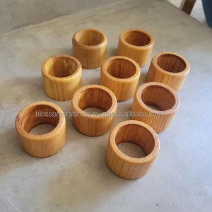 Wooden Napkin Ring High Quality Top Selling Handmade Eco Friendly Dining <b>Table</b> Decor for Home Kitchen Use - Product Image 2