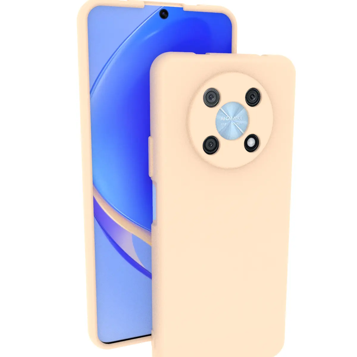 For Huawei Nova y90 y70 9se p40 Pro P Smart S Silicone Rubber Case Real Liquid Protective Shockproof TPU Back Cover OEM product