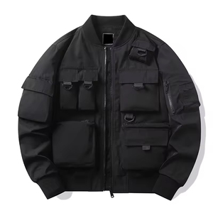 Unisex Men's Windbreaker <b>Jacket</b> with Custom Print <b>Camo</b> <b>Jacket</b> with Fur Decoration Knitted Fabric for Winter - Product Image 1
