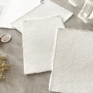Tarjeta A4 Hecha A Mano en Blanco Premium PACK DE 5 HOJAS Algodón Reciclado - Product Image 5