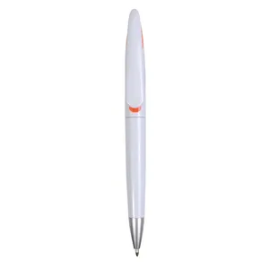 Marcadores Promocionales Personalizados con Bolígrafo de Cuerpo Blanco y Cierre a Presión - Product Image 6