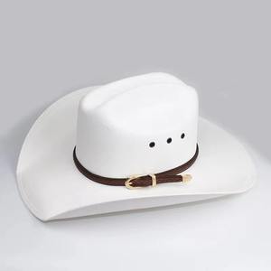 หมวกคาวบอยแจ๊สตะวันตกของ2023ใส่ได้ทั้งชายและหญิงหมวกถักมือแบบแข็งระบายอากาศได้ปรับเส้นรอบวงได้สำหรับสถานการณ์ลำลอง - Product Image 5