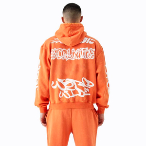 Conjunto de Sudadera con Capucha y Pantalones Deportivos Acampanados con Lavado Ácido Personalizados al por Mayor, Conjunto Deportivo Informal con Capucha y Pantalones Deportivos para Hombre - Product Image 6