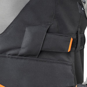 Heavy Duty <b>Biker</b> <b>Jacket</b> with Removable Sleeves Off Road Premium Motorcycle <b>Jacket</b> with 840D Cordura Reinforcements Gray - Product Image 3