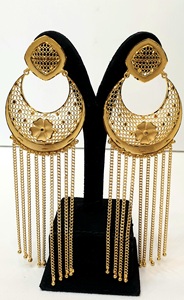 Grand tour de cou en cuivre et zircon plaqué or 24K de haute qualité Ensemble élégant de luxe classique pour fêtes de mariage Bijoux de mode de fiançailles - Product Image 4