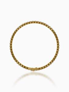 Bracelet de tennis en diamant cultivé en laboratoire en or rose 14 KT direct d'usine Baguette DEF couleur VVS 20 grammes de bijoux de luxe fournisseur OEM - Product Image 5