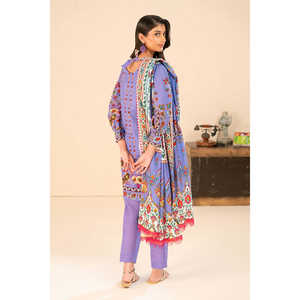 Traje Salwar Kameez de 3 Piezas en Algodón Khaddar Estampado con Dupatta para Festivales, Ropa Étnica, Estilo Pakistaní, Vestido Indio SD-52259 - Product Image 6