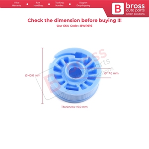 BWR916 Window Regulator <b>Wheel</b> Front Right Or Left Door for Ibiza 2003-On for 307 CC 2003-2008 - Product Image 5