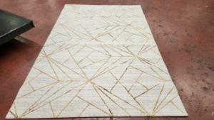 Tapis Adiva en jacquard tissé, style uni, lavable, en polypropylène, antibactérien, à poils ras, épaisseur moyenne, avec envers en caoutchouc - Product Image 4