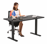 Accessoires pour bureau électrique réglable en hauteur, table ergonomique moderne en acier avec tiroir pour patron