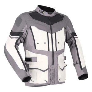 Veste de moto imprimée en textile Cordura pour homme Adventure Touring imperméable de taille plus en gris bleu rouge-Ride Protecting Summer - Product Image 3