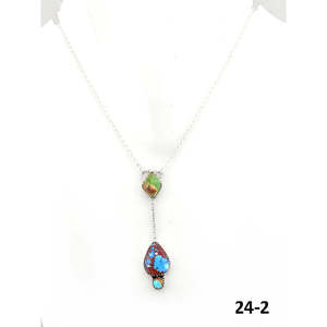 Collier artisanal Golden Hills de la collection culturelle du Sud-Ouest, en argent sterling et Palomino - Product Image 2