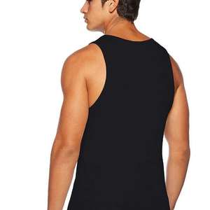 Custom Men's Plus Size Eco-Friendly Quick Dry Cotton Tank Tops Nonwoven <b>Sweat</b> <b>Vest</b> Summer Casual Stringer Tank Top for Men - Product Image 6