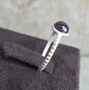 Natural Amethyst <b>Ring</b>, <b>Statement</b> <b>Ring</b>, Handcrafted Artisan Jewellery, Boho Crystal Jewellery Gift - Product Image 2