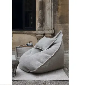 Best Stylish Grey Filled Elite Inflatable Giant Coffee Cozy Indoor Outdoor Lazy boy Leisure Bean Bags Chairs Sofa Cover Couch Be