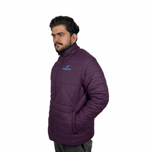 Customize High Quality Winter <b>Smart</b> Casual Men Puffer <b>Jackets</b> Thick Warm Canvas Stand Collar Front Logo Puffer <b>Jacket</b> for man - Product Image 4