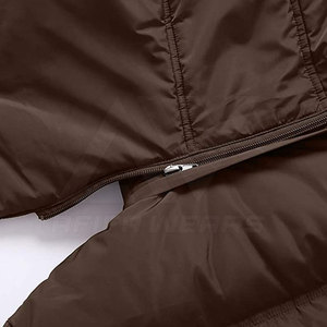 Chaqueta acolchada de alta calidad para hombre de talla grande 2024, cuello con capucha transpirable cómodo con cierre de cremallera hecho en Pakistán - Product Image 5