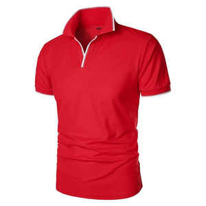 Camiseta Polo de Manga Corta de Algodón para Hombre, Fabricación OEM ODM, Venta al por Mayor, con Logotipo Personalizado, Tela de Alta Calidad - Product Image 2