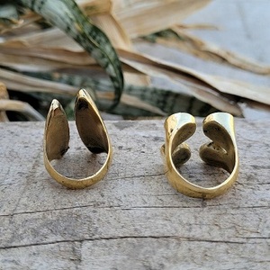 Anillo Grueso Chapado en Oro de 18K con Doble Capa de Corazón de Amor Personalizado al por Mayor - Product Image 6