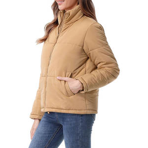 Veste matelassée en peau de mouton satinée OEM de haute qualité pour femmes, nouveau design pour l'hiver, respirant, imperméable, réversible, imprimé - Product Image 6