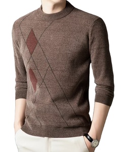 เสื้อสเวตเตอร์ผ้าฟลีซถักแบบสวมหัวแขนยาวเสื้อลำลองสำหรับผู้ชายอบอุ่นในฤดูหนาว - Product Image 1