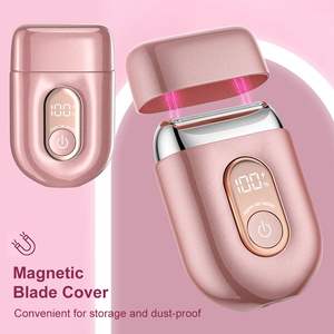 Afeitadora Eléctrica para Mujer con Cuchilla Triple 3D, Recortadora Íntima Húmeda y Seca para Línea del Bikini, Axilas y Piernas - Product Image 2