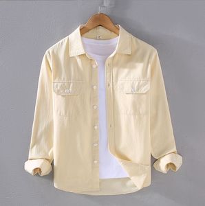 Vente en gros Meilleure vente Chemise pour homme à la mode couleur unie formelle à manches longues 100% coton orienté vers l'exportation Qualité supérieure - Product Image 3