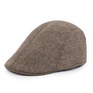 Nueva venta al por mayor Unisex Vintage boina sombrero para hombres Otoño Invierno Newsboy gorra Patchwork pico cálido Retro Baker Boy pintor gorras - Product Image 4