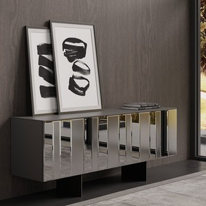 Italian Design Contemporary Wood Buffet Cabinet High-End Mozart <b>Sideboard</b> <b>Storage</b> for Luxury Home Hotel - Product Image 1