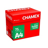 Papel de Copia Chamex A4 de la Mejor Calidad, 70gsm/75gsm/80gsm, Blanco, 100% Pulpa de Madera Virgen, 500 Hojas/Resma, Francia, para Fotocopiadoras