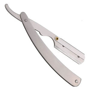 Rasoirs de rasage de barbier de haute qualité fabriqués directement avec poignée en acier inoxydable allemand - Product Image 4