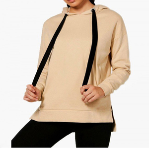 Pulls surdimensionnés en polaire de haute technologie Baggy coupe ample Boxy sweat à capuche court uni vierge solide 3d broderie sweats à capuche personnalisés - Product Image 2