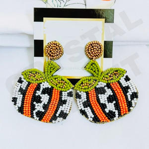 Pendientes de cuentas de estrella rosa para boda vintage cuentas de cristal de color personalizadas unisex - Product Image 3