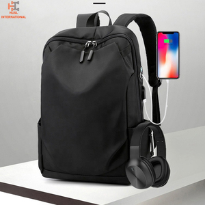 Mochila para ordenador portátil con almacenamiento USB de lujo personalizado de alta calidad, mochila antirrobo para negocios universitarios, resistente al agua con logotipo para viajes - Product Image 3