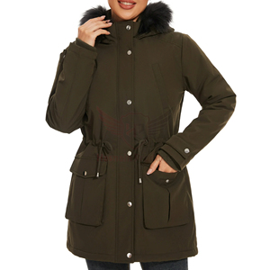 Vente chaude col à capuche pardessus femme veste Parka épais chaud coton rembourré respirant femmes Parkas du Pakistan - Product Image 2