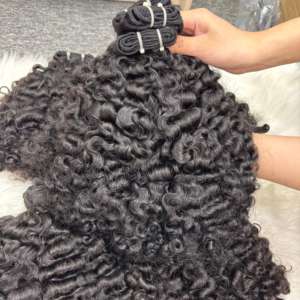 ผมบริสุทธิ์100% สีธรรมชาติ1B เป็นมัดแบบชาวพม่าสำหรับผมมนุษย์ผมบริสุทธิ์จาก9A - Product Image 6