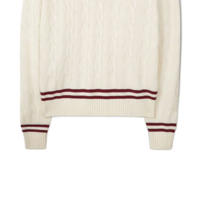 เสื้อสเวตเตอร์ถักไหมพรมสำหรับผู้ชายเสื้อคริกเก็ต100% กันเป็นขนแกะสินค้าใหม่2025 - Product Image 6